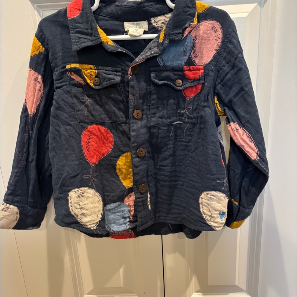 Blue Rooster Balloon Shirt